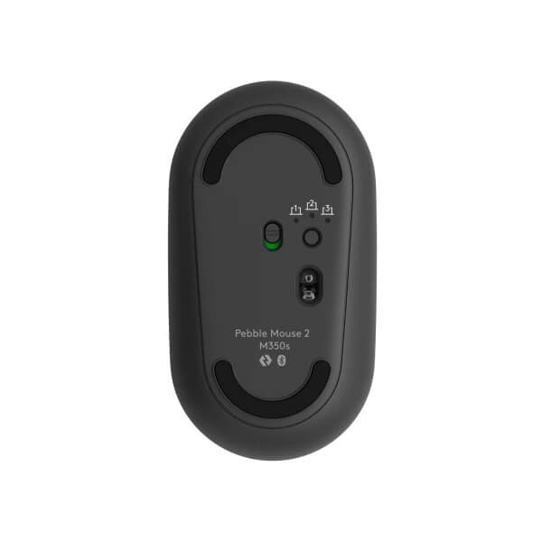LOGITECH Pebble Mouse 2 M350s Bluetooth Mouse Tonal Graphite - 910-007015
