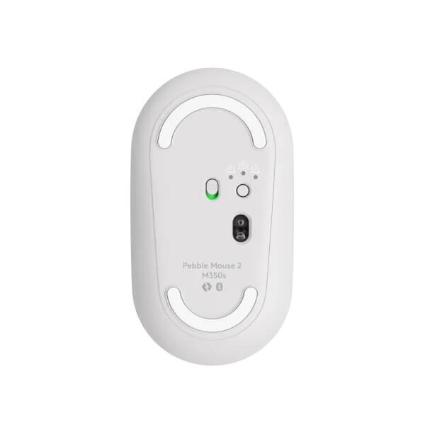 LOGITECH Pebble Mouse 2 M350s Bluetooth Mouse Tonal White - 910-007013