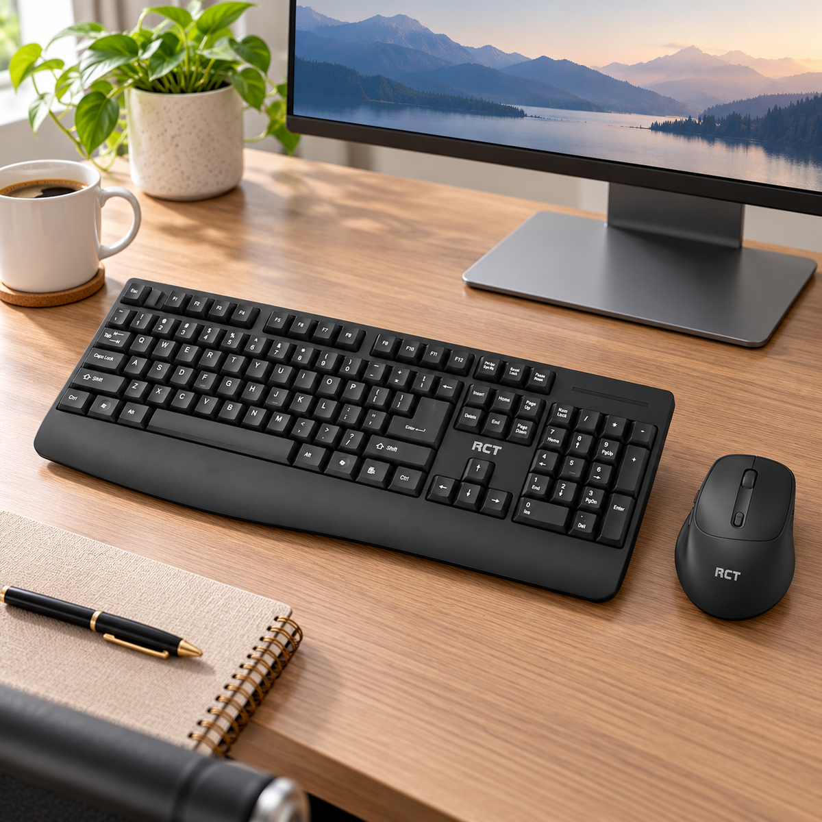 RCT K11W 2.4GHz Wireless Keyboard and Silent Mouse Combo