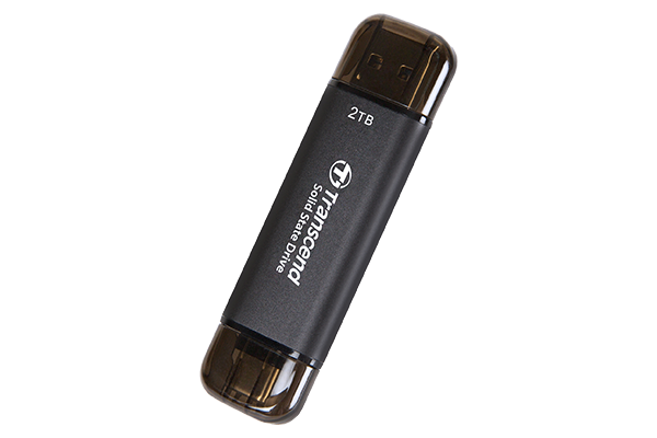 Transcend ESD310C 1TB Portable SSD USB-C and USB-A Black - image 3