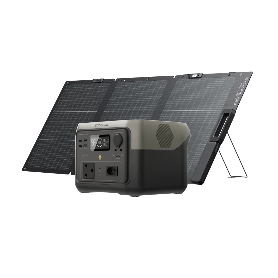 EcoFlow RIVER 2 Max 512Wh 500W + 160W Solar Panel Bundle