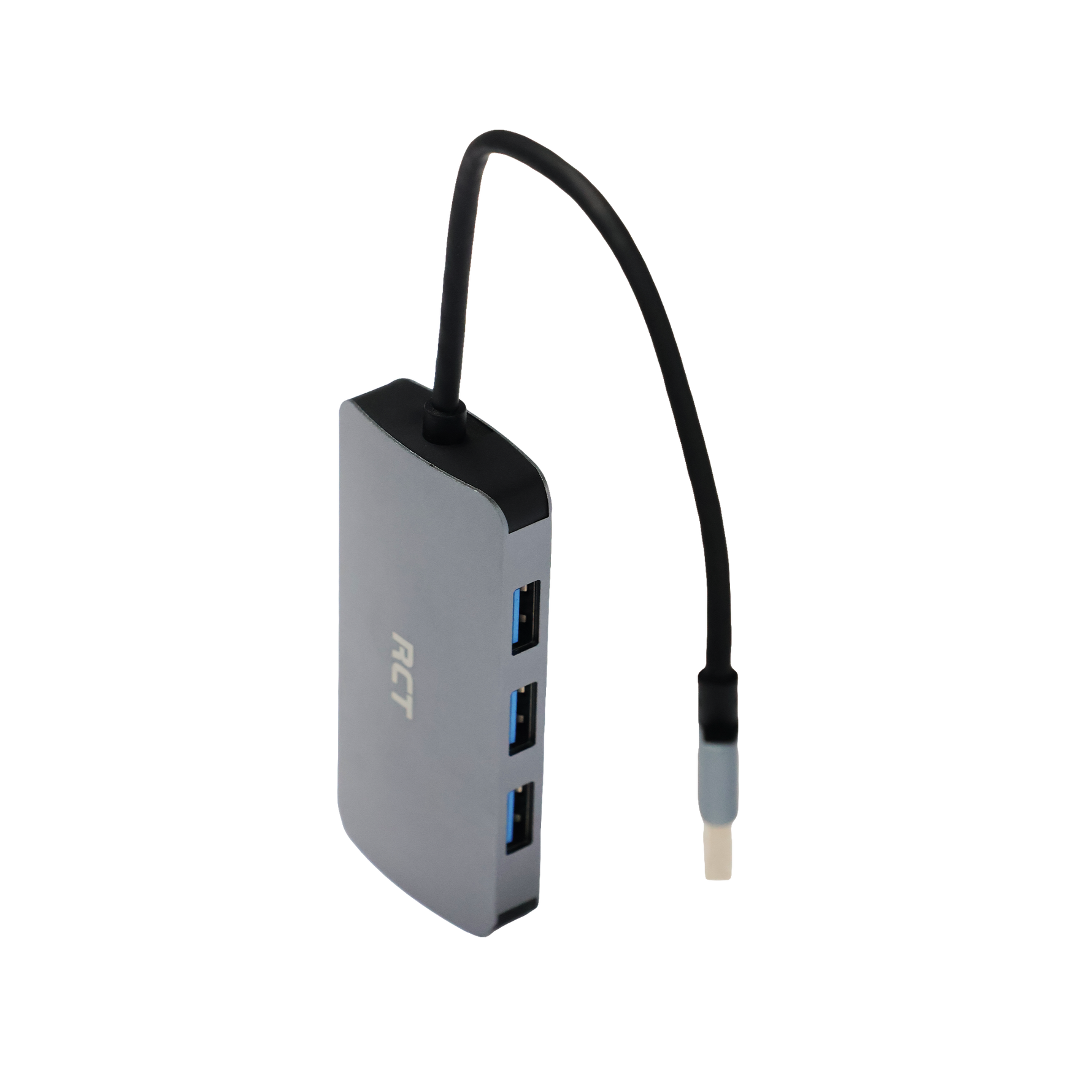 RCT 4-in-1 USB type A hub with 3 USB 3.0 Type A ports and 1 RJ45 Gigabit ethernet port - image 3