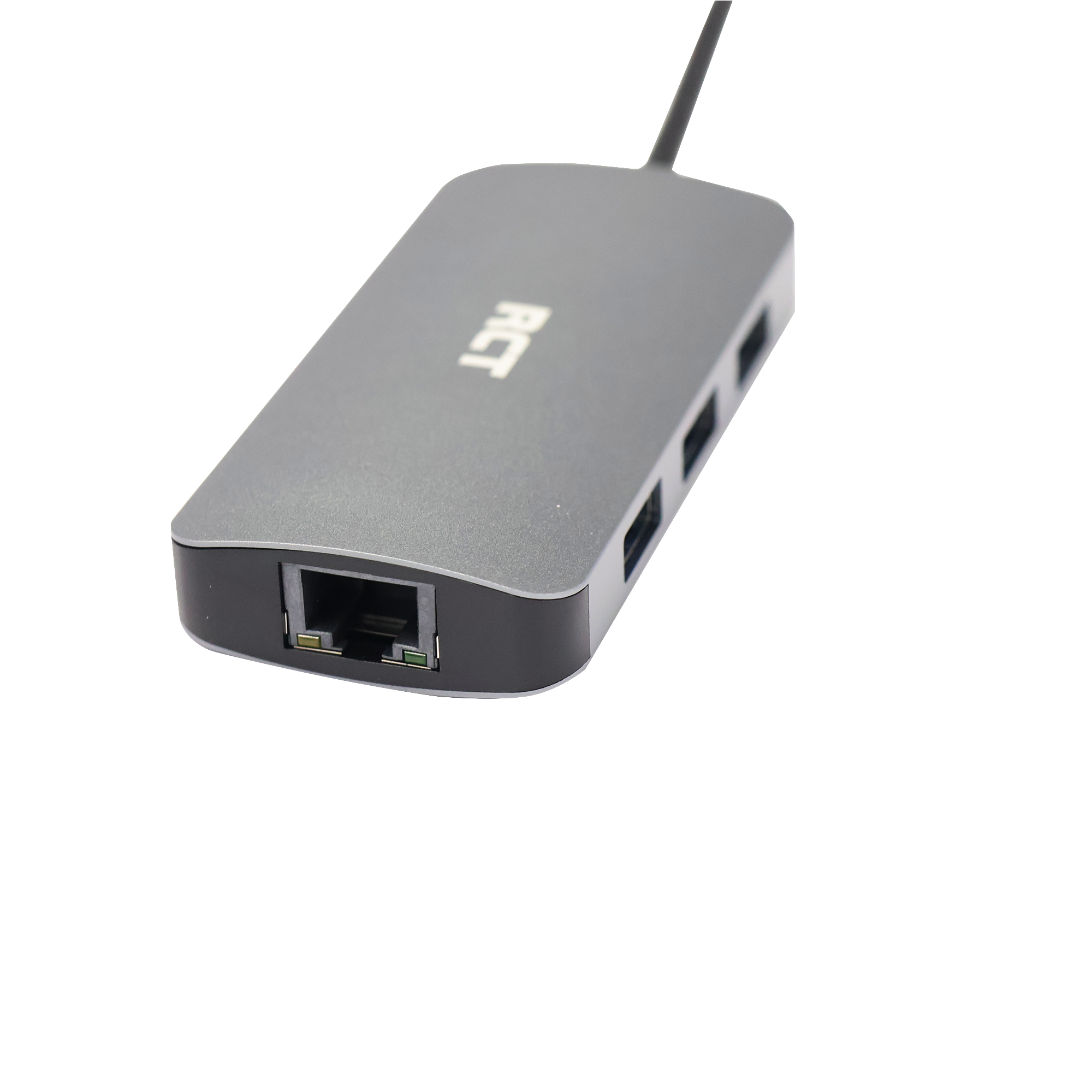 RCT USB-A to Gigabit Ethernet Adapter with 3-Port USB 3.0 Hub