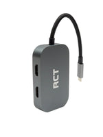 RCT ADP-5050 Compact USB Type-C 3-in-1 Hub with Dual HDMI & PD - image 2
