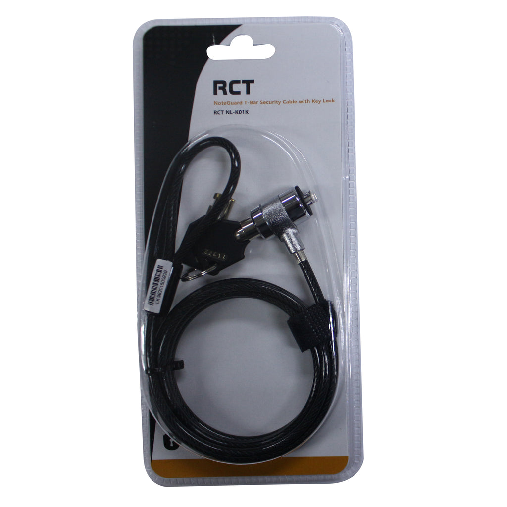 RCT NL-K01K NoteGuard T-Bar Security Cable with Key Lock
