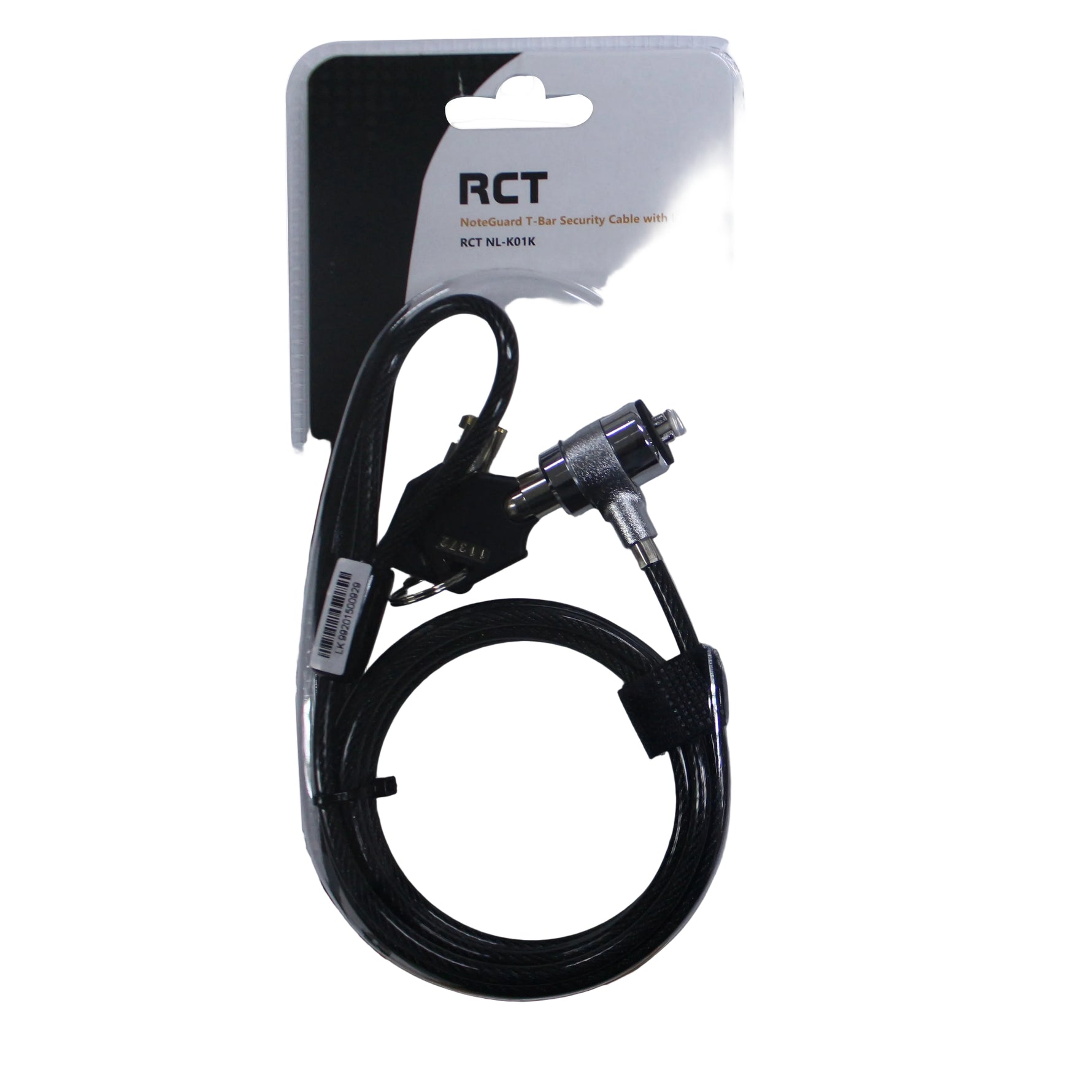 RCT NL-K01K NoteGuard T-Bar Security Cable with Key Lock - image 3