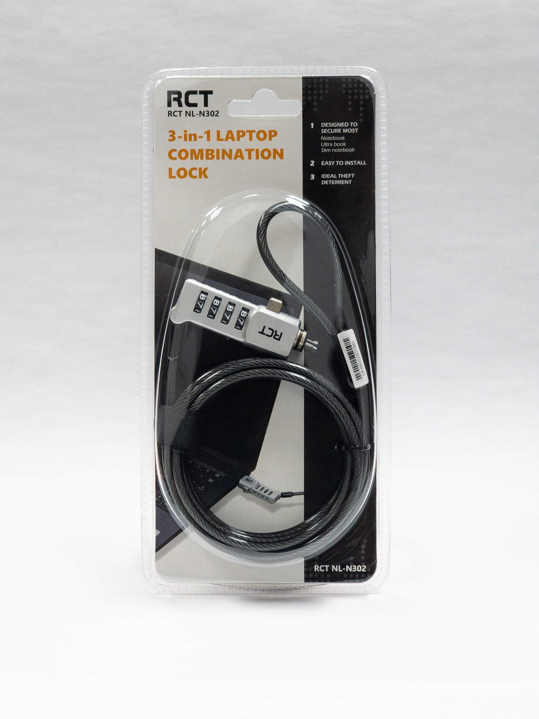RCT NL-N302 3-in-1 Combination Notebook Security Lock - image 11