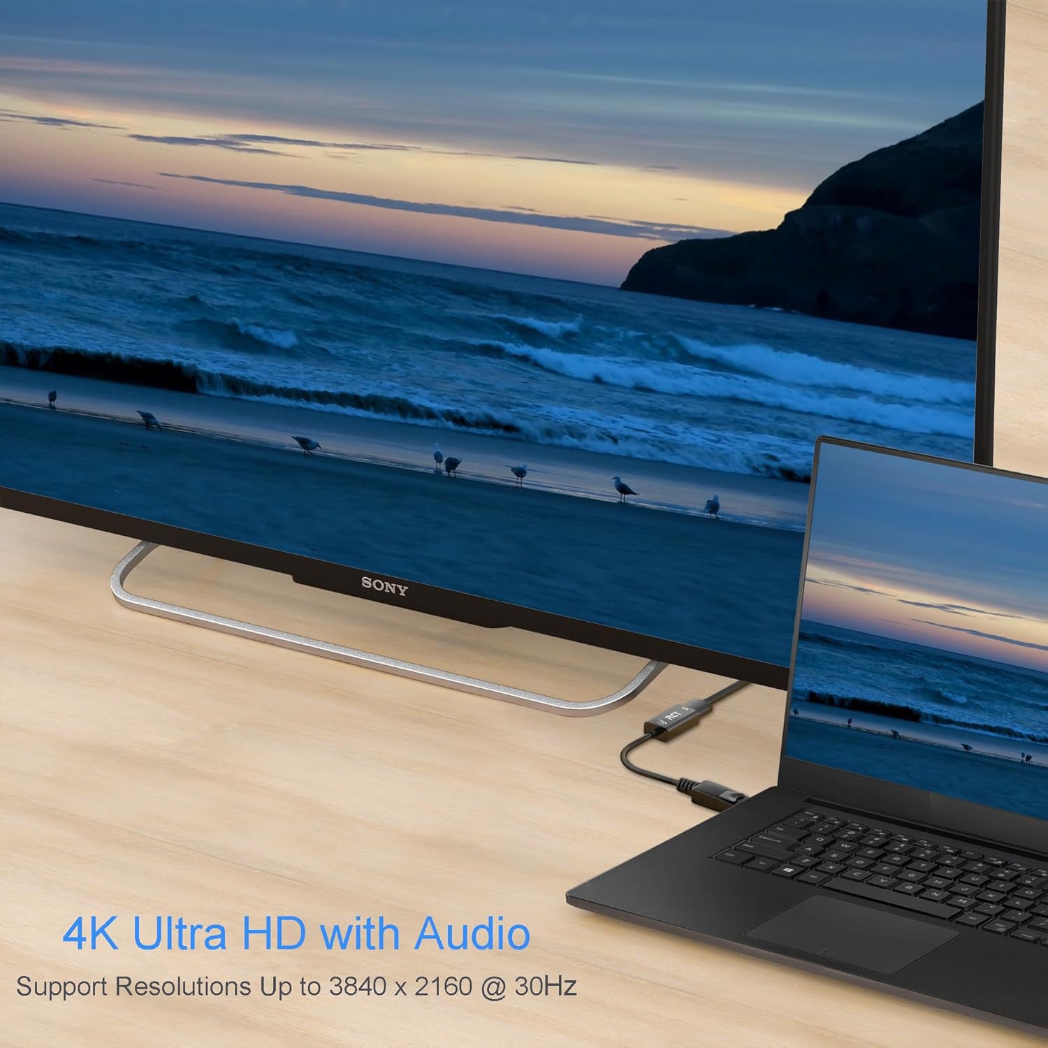 RCT display port to HDMI 4K (M to F) adapter with audio - image 7