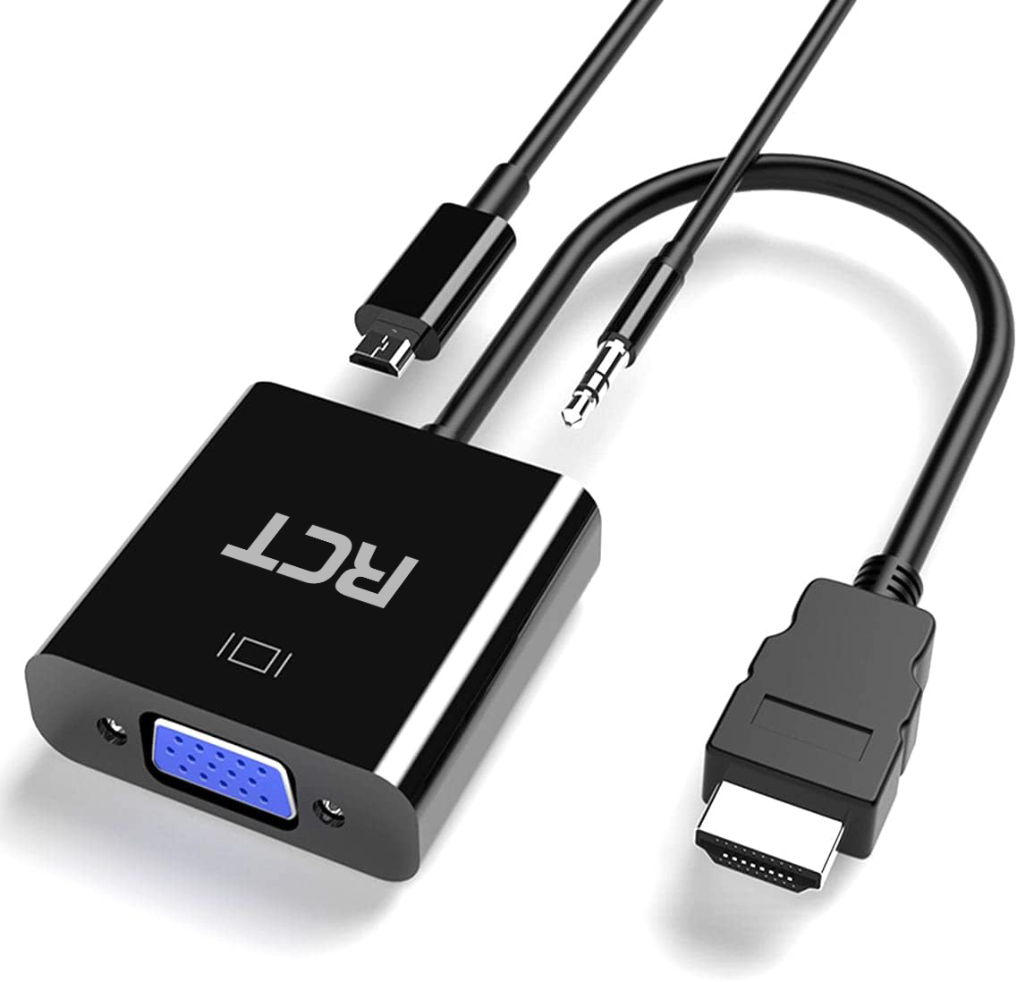 RCT ADP-HDMIVGA HDMI to VGA Adapter with Audio - image 2