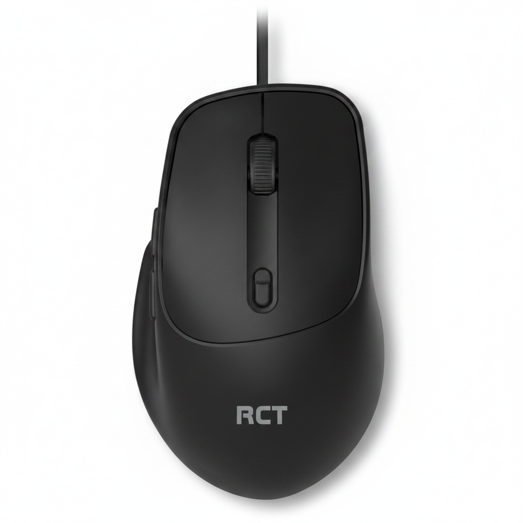 RCT GM-193U Wired Optical Mouse - 3200 DPI, 6 Button, USB