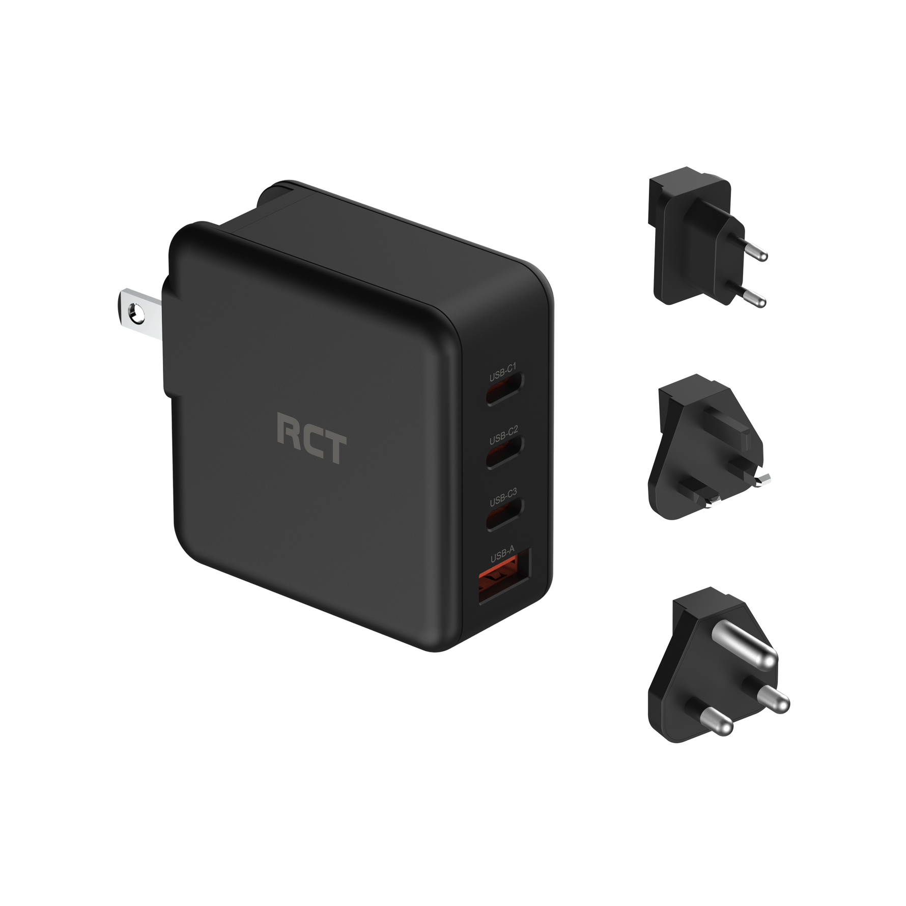 RCT 65W GaN USB-C Fast Charging Travel Adapter