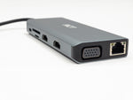 RCT USB-C 12-in-1 Docking Hub with Dual HDMI, VGA, LAN & PD