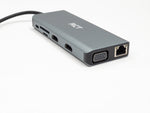RCT SD-11 Compact USB Type-C 12-in-1 Hub with Dual HDMI, VGA, LAN & PD - image 8