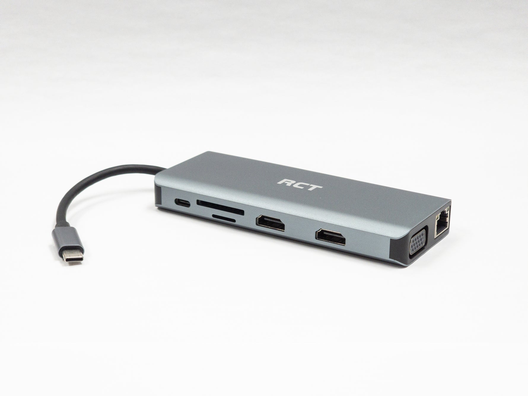 RCT SD-11 Compact USB Type-C 12-in-1 Hub with Dual HDMI, VGA, LAN & PD - image 7