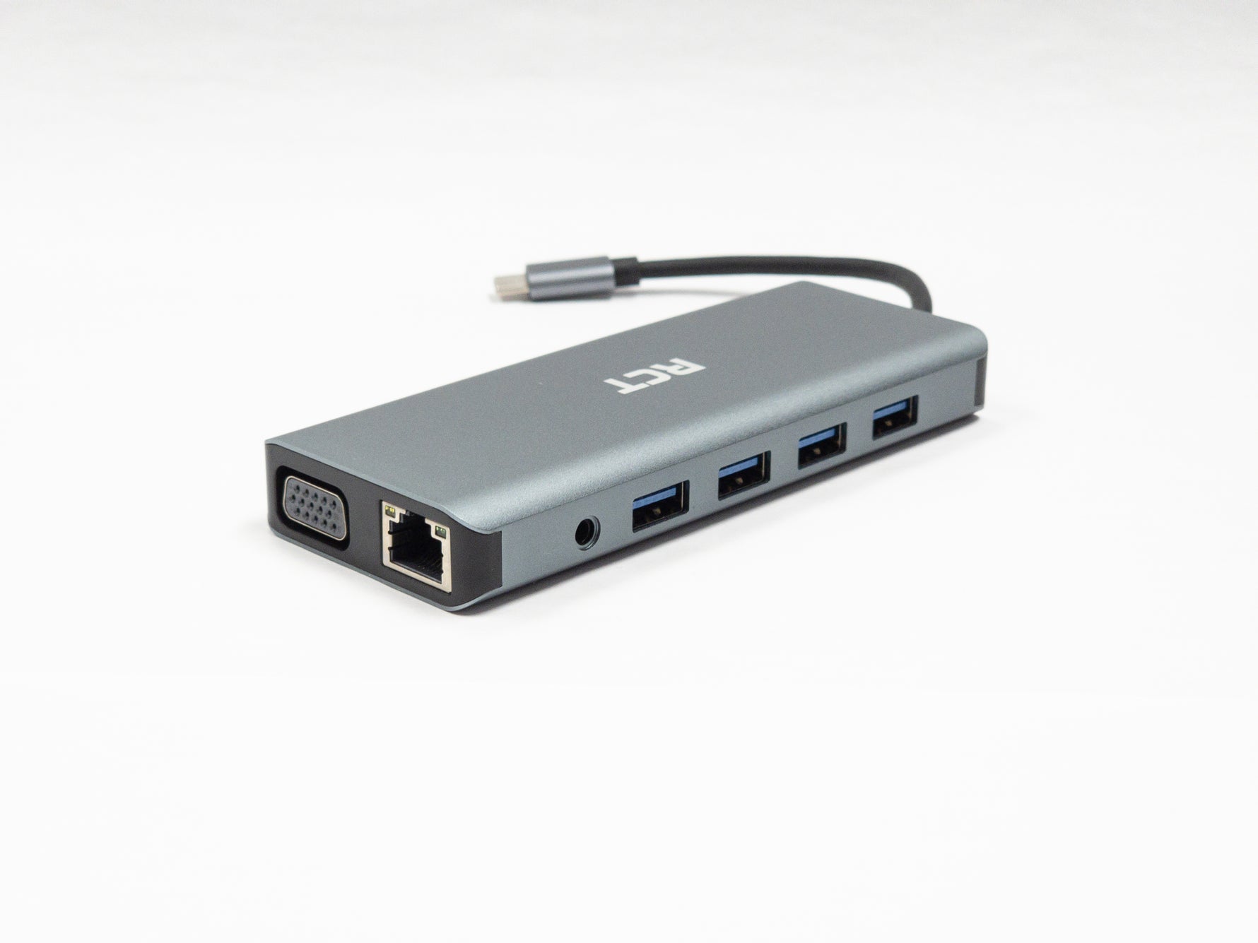 RCT SD-11 Compact USB Type-C 12-in-1 Hub with Dual HDMI, VGA, LAN & PD - image 3