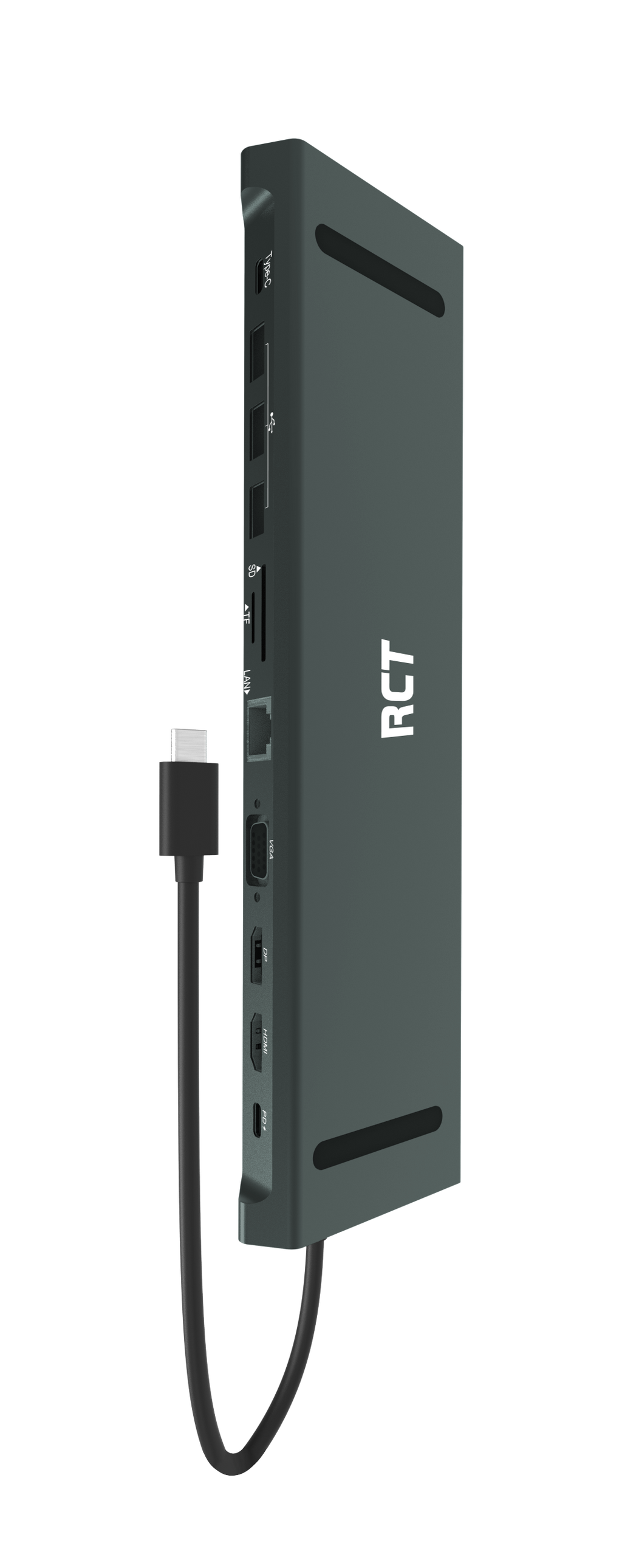 RCT SD-13 USB-C 13-in-1 Docking Station with HDMI, DP, VGA & LAN