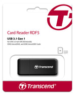 Transcend RDF5 USB-A Card Reader for SD and microSD Cards