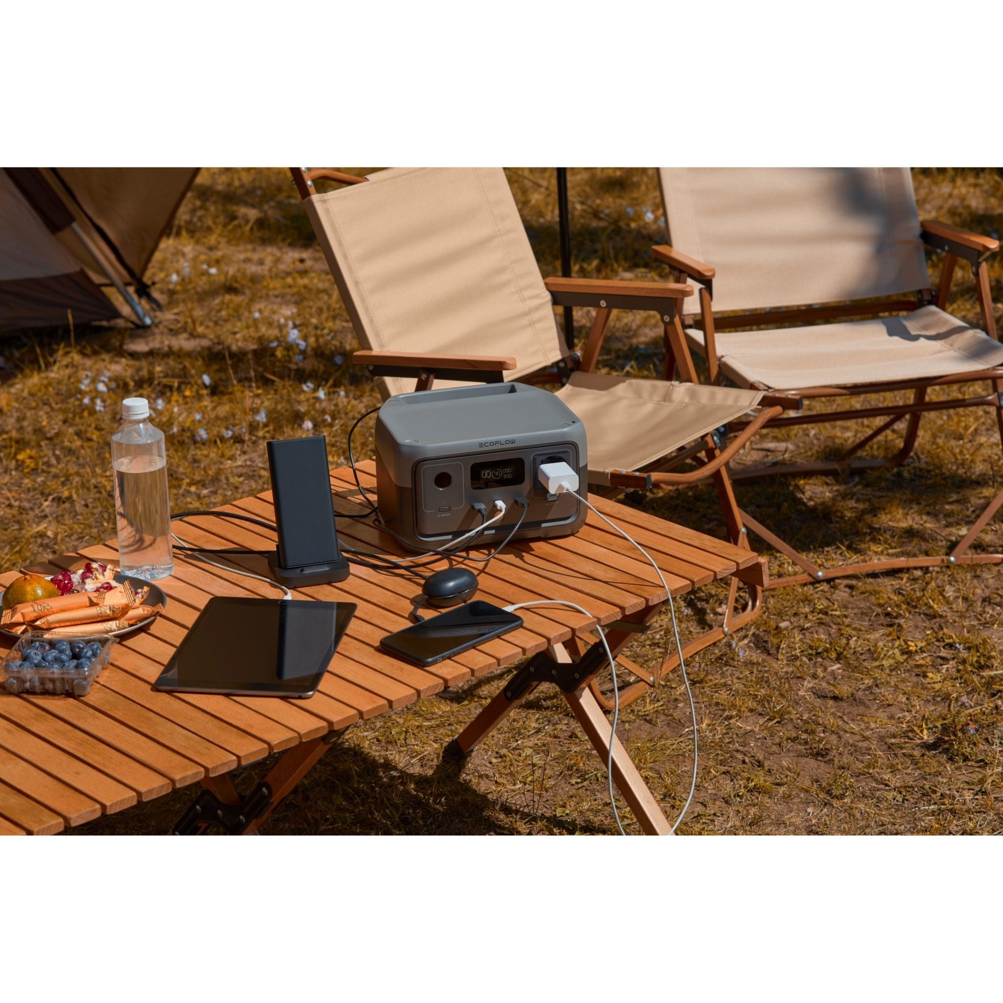 ECOFLOW RIVER 2 Portable Power Station - 256Wh LFP battery -  300W Output 110W Solar chrger - SA Socket