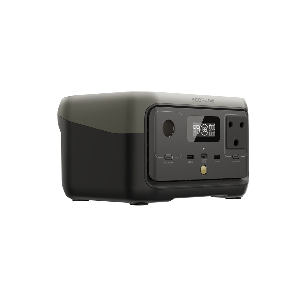 ECOFLOW RIVER 2 Portable Power Station - 256Wh LFP battery -  300W Output 110W Solar chrger - SA Socket