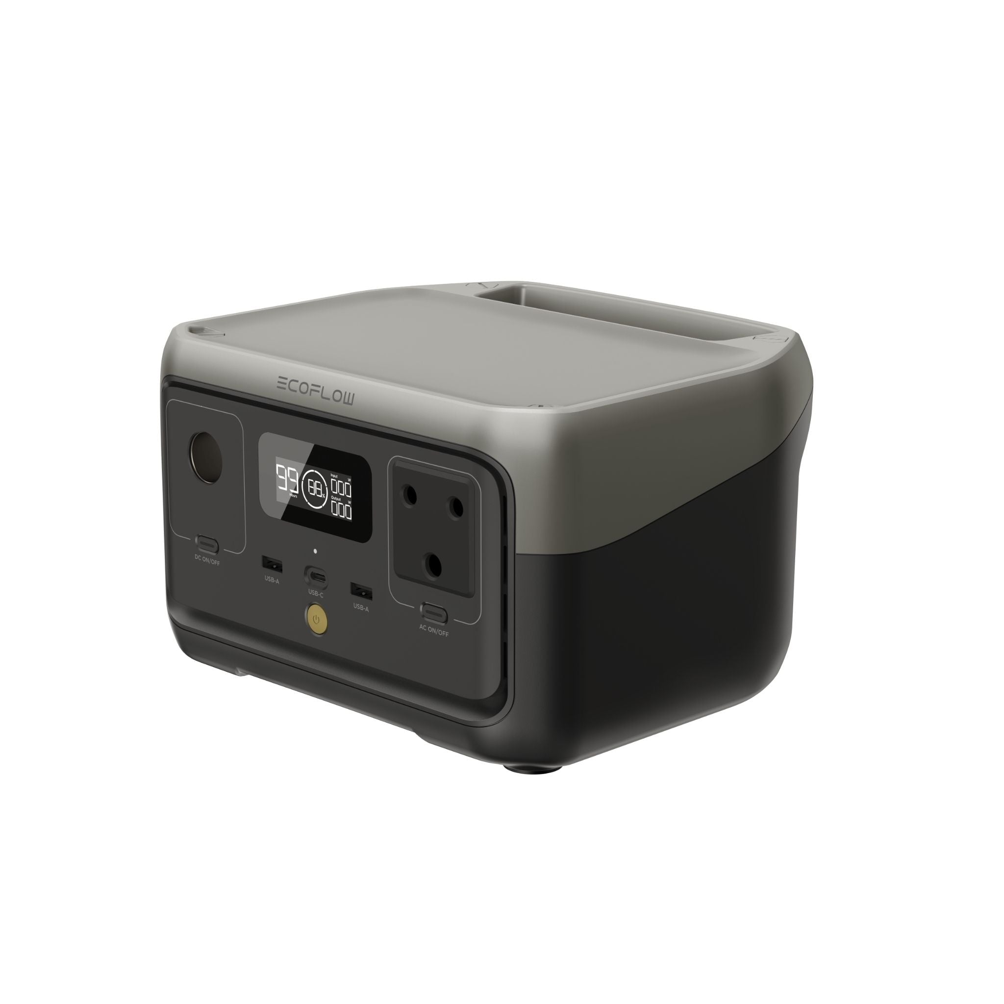 ECOFLOW RIVER 2 Portable Power Station - 256Wh LFP battery -  300W Output 110W Solar chrger - SA Socket
