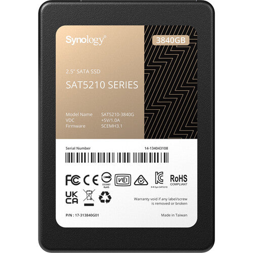 Synology SAT5210-3840G 3.84TB Enterprise SATA SSD