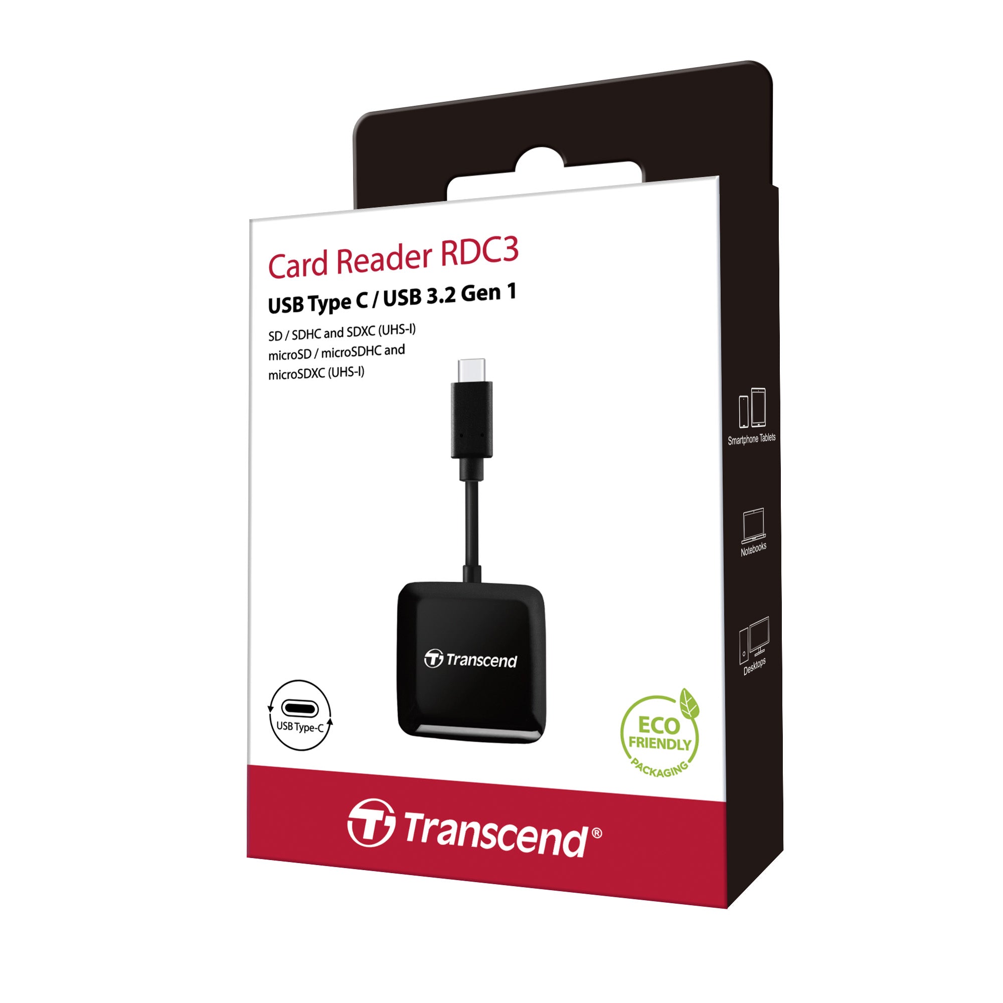 Transcend RDC3 USB-C SD and microSD Card Reader