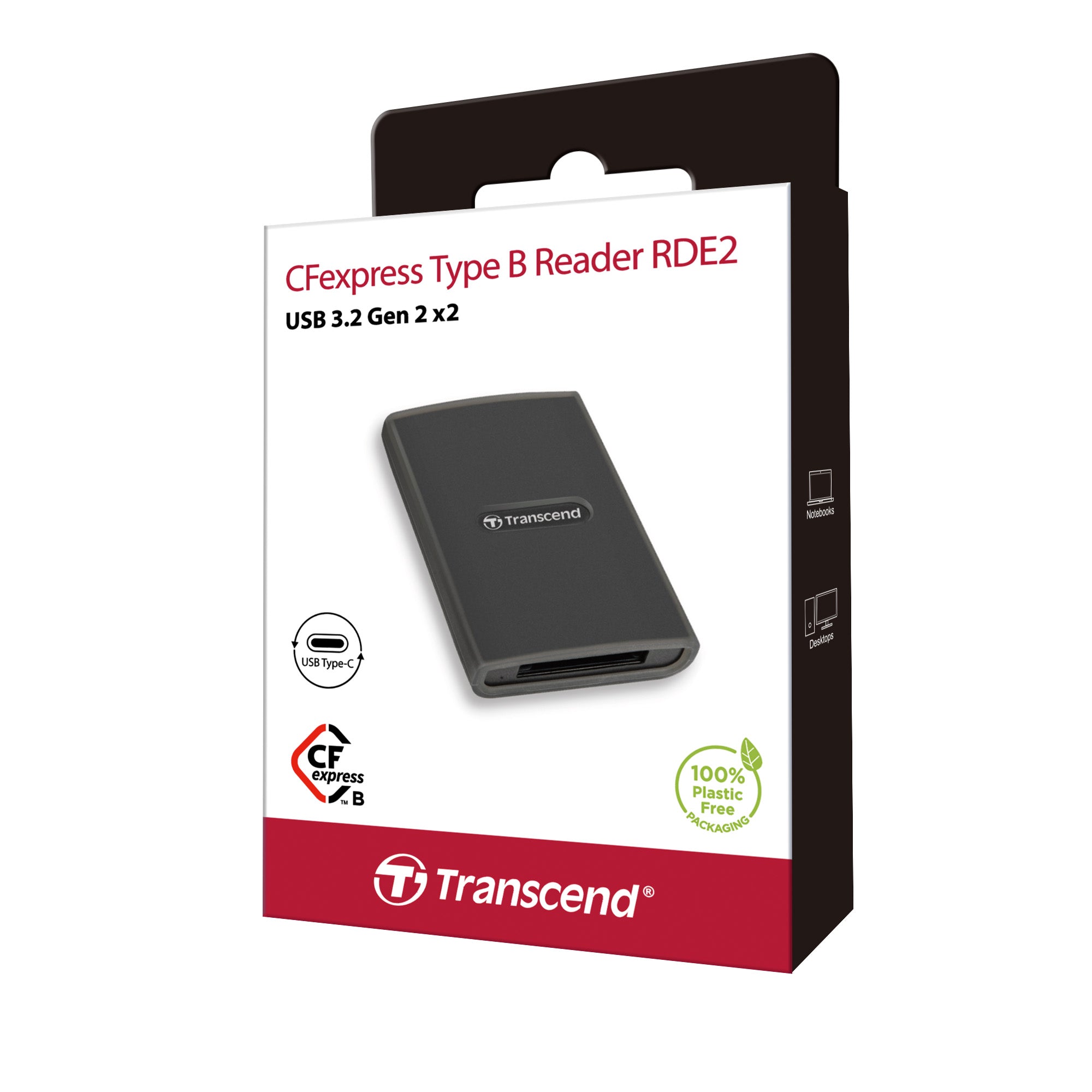 TRANSCEND TS-RDE2 USB TYPE A& C CF EXPRESS TYPE B CARD READER