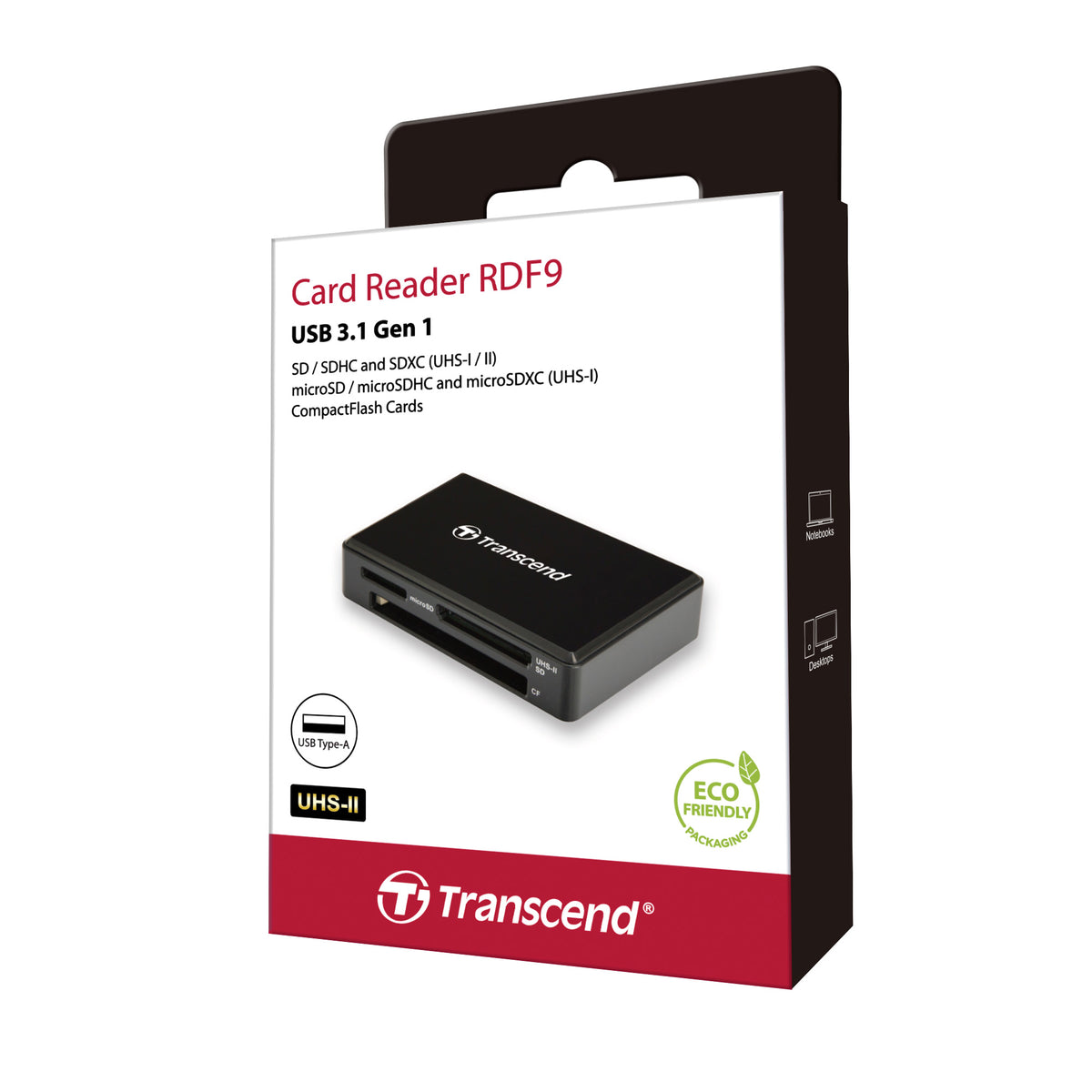 Transcend RDF9 USB 3.1 Multi-Card Reader for SD microSD and CompactFlash