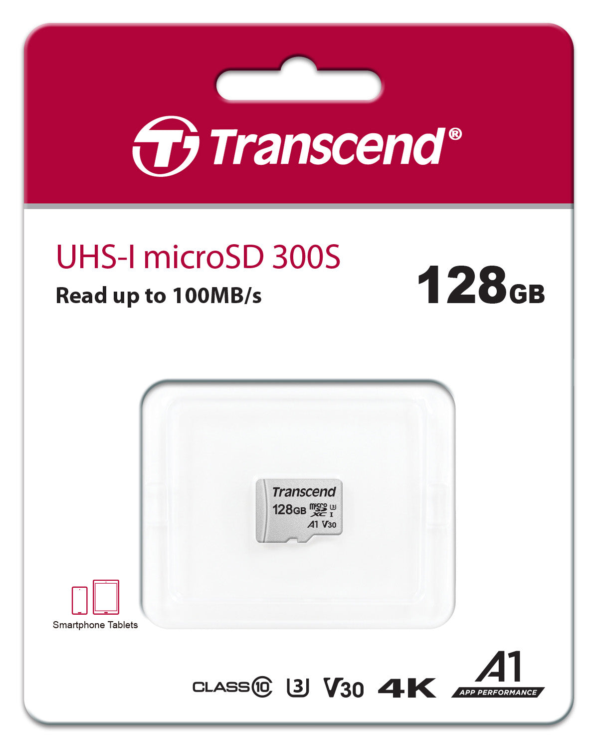 Transcend 300S 128GB SDXC UHS-I U1 V10 Memory Card