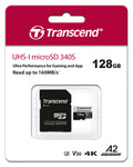 Transcend 340S 128GB microSDXC UHS-I U3 V30 A2 Memory Card