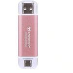 Transcend ESD310P 1TB Portable SSD USB-C and USB-A Pink - image 2