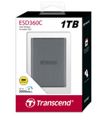 Transcend ESD360C 1TB Portable SSD USB-C 20Gbps Grey