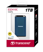 Transcend ESD410C 1TB Rugged Portable SSD USB-C 20Gbps Dark Blue