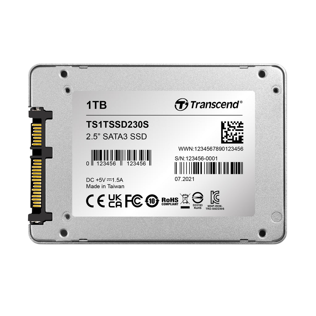 Transcend SSD230S 1TB 2.5 Inch SATA III SSD