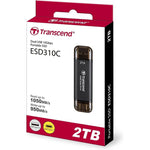 Transcend ESD310C 2TB Portable SSD USB-C and USB-A Black