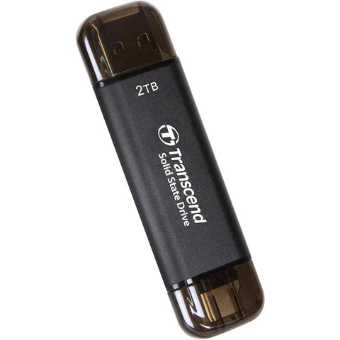 Transcend ESD310C 2TB Portable SSD USB-C and USB-A Black - image 2