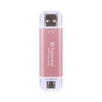 Transcend ESD310P 2TB Portable SSD USB-C and USB-A Pink - image 2