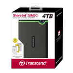Transcend StoreJet 25M3C 4TB Portable Hard Drive Iron Gray