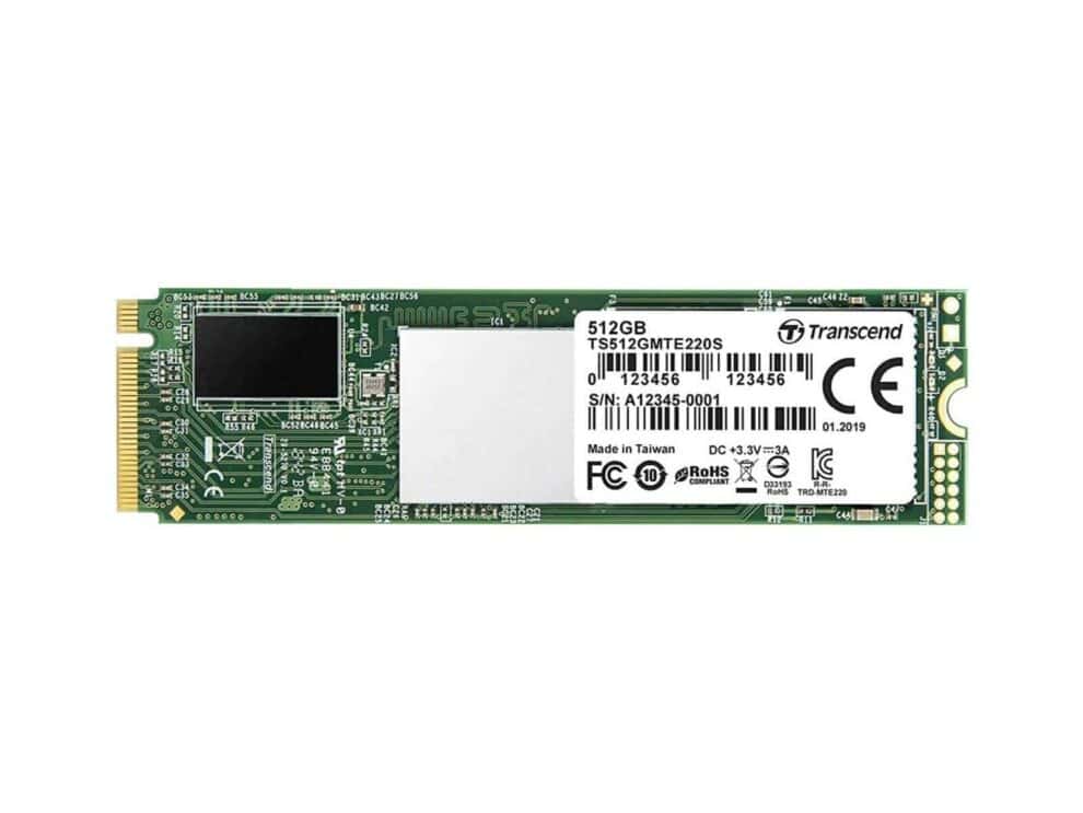 Transcend MTE220S 512GB M.2 2280 PCIe Gen3x4 NVMe SSD