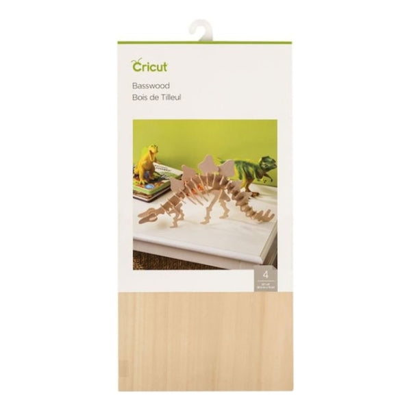 Cricut Basswood Sheets 30.5 x 15.2cm Four Pack – 2006255