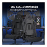 Corsair TC100 RELAXED Fabric Gaming Chair Black - CF-9010051-WW