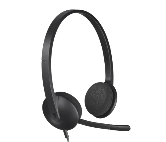 LOGITECH H340 USB Computer Headset Black - 981-000475