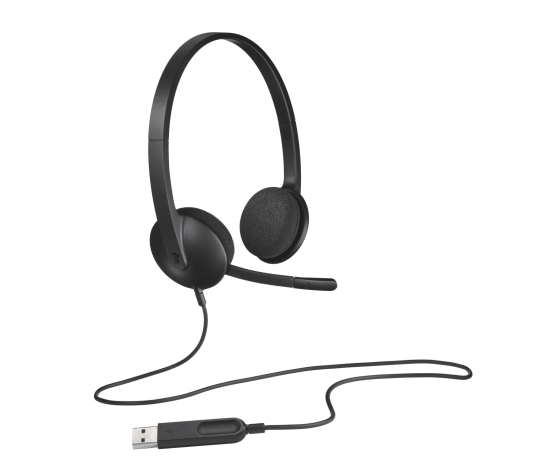 LOGITECH H340 USB Computer Headset Black - 981-000475