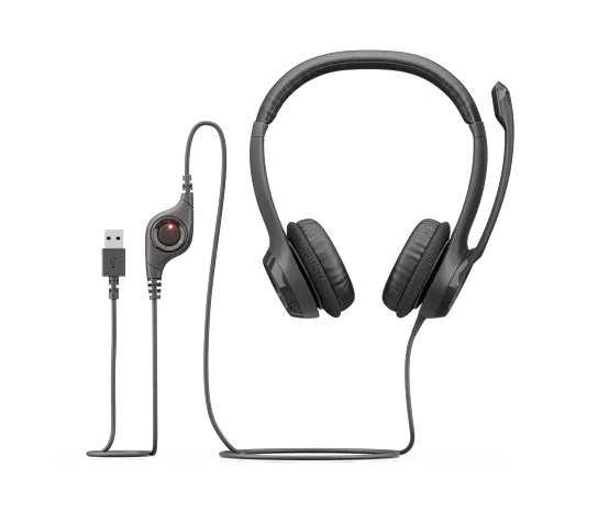 LOGITECH H390 USB-C Computer Headset Black - 981-001576