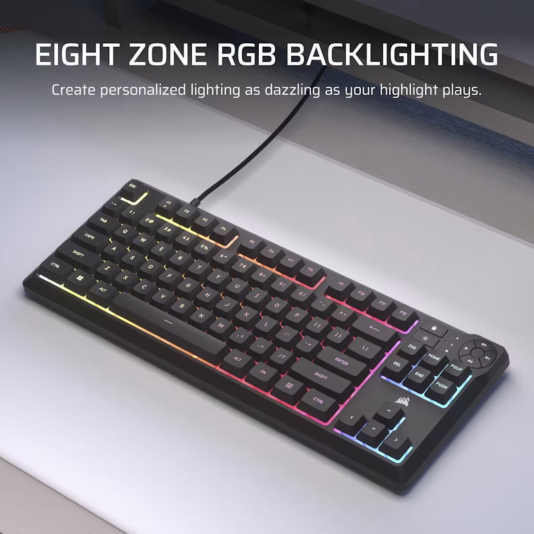 CORSAIR K55 CORE TKL RGB Gaming Keyboard - CH-9216065-NA