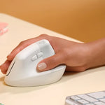 LOGITECH Lift Vertical Ergonomic Mouse Off-White - 910-006475