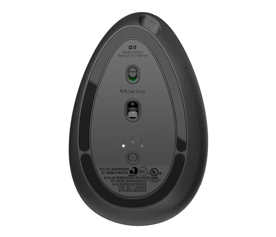 LOGITECH MX Vertical Ergonomic Mouse Graphite - 910-005448