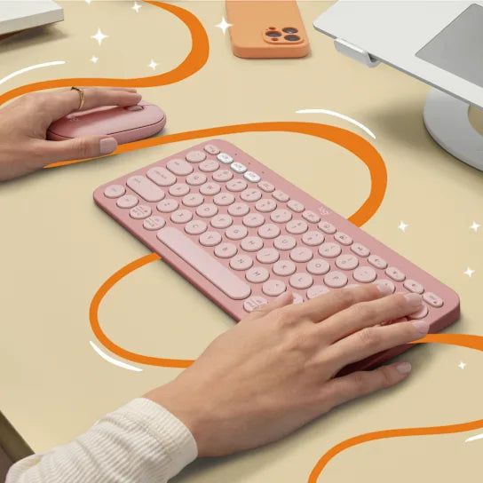 Logitech Pebble Keys 2 K380s Bluetooth Keyboard Rose 920-011853