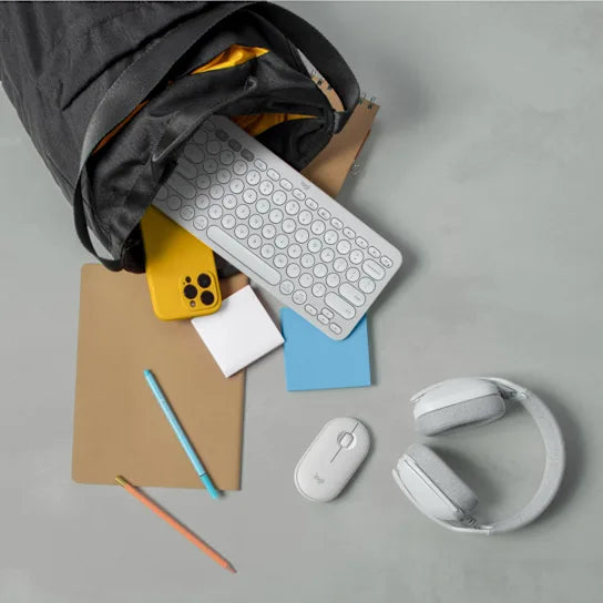 LOGITECH Pebble Mouse 2 M350s Bluetooth Mouse Tonal White - 910-007013