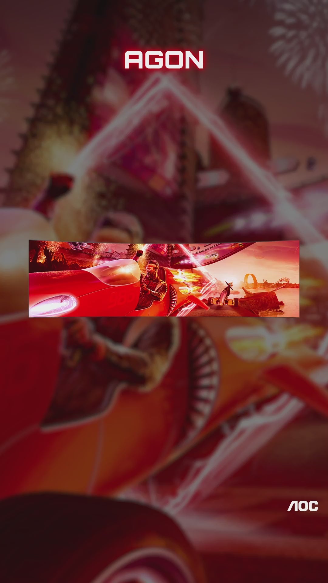 AOC AGON AG493UCX2 49-inch DQHD 165Hz Curved Gaming Monitor